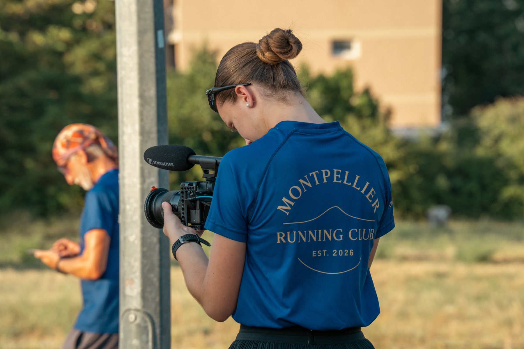 Mahaut filme une sortie running