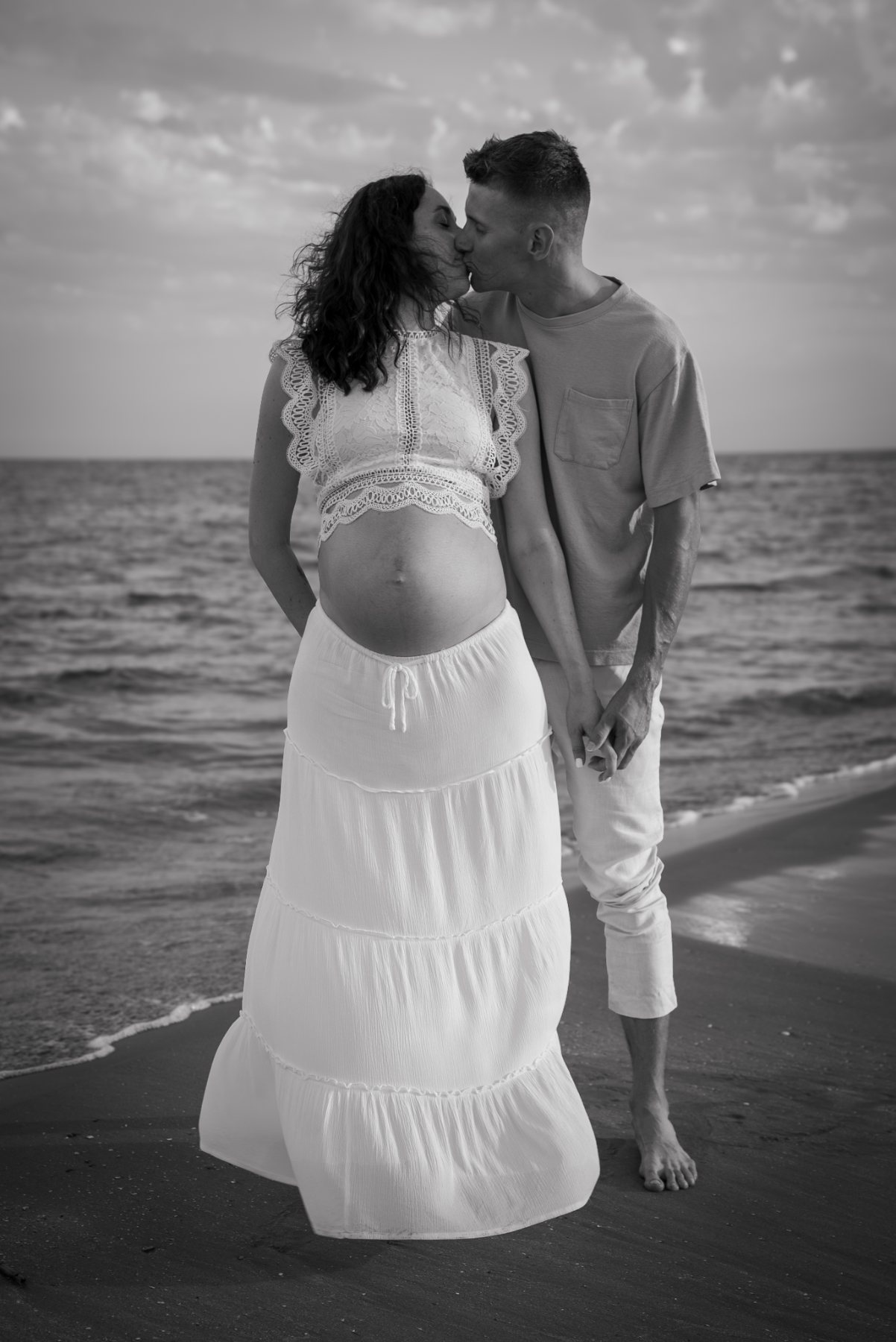 Portrait du couple en noir et blanc